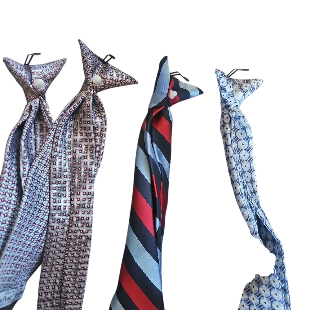 Elegant Men's Tie Set - Yellow, Blue, Red, Brown
